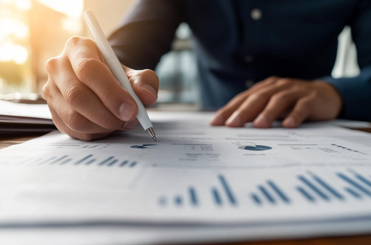 KittGro Advisory planning Image of a hands writing a business plan and planning financials